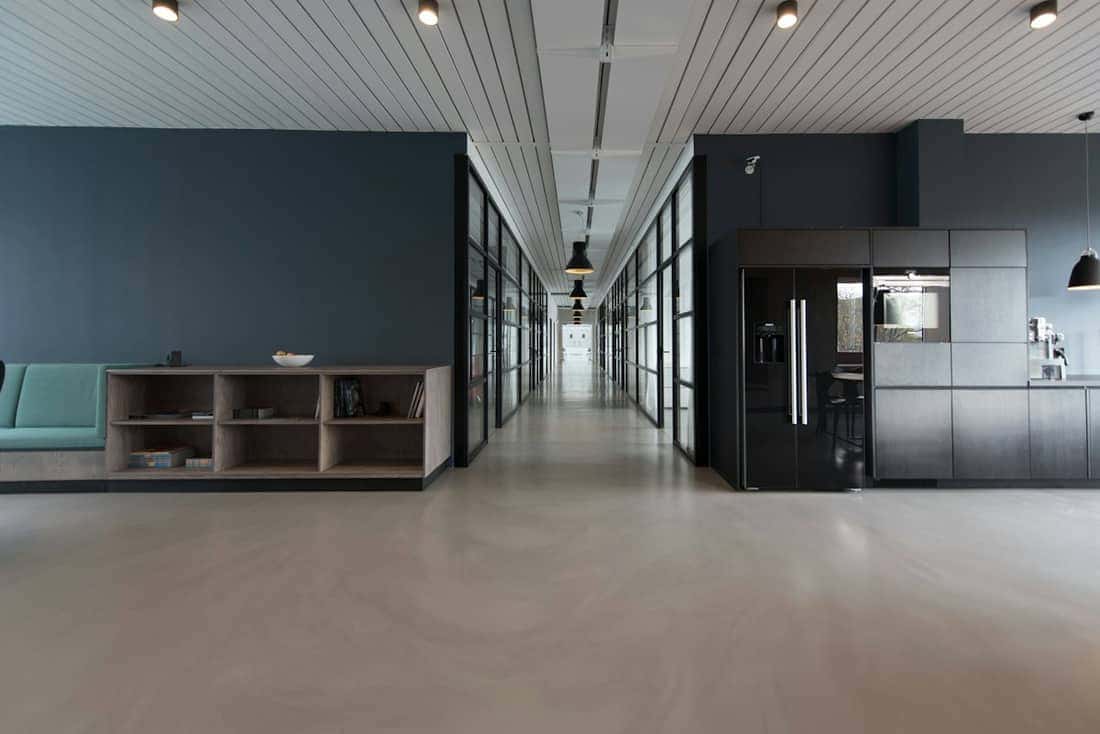 Clean, bright commercial office interior
